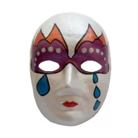 Mor Mc05 Karton Maske + Boya Seti