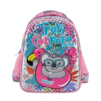 Muggle Mu-8928 Tropikal Pradice Pembe Anaokul Çant-mu8928 Shnk