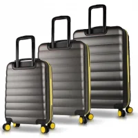 My Valice Colors Abs Kabin Orta Ve Büyük Boy Antrasit 3lü Valiz Seti