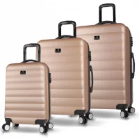 My Valice Colors Abs Kabin Orta Ve Büyük Boy Gold 3lü Valiz Seti
