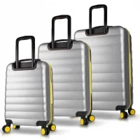 My Valice Colors Abs Kabin Orta Ve Büyük Boy Gri 3lü Valiz Seti