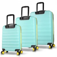 My Valice Colors Abs Kabin Orta Ve Büyük Boy Mint Yeşili 3lü Valiz Seti