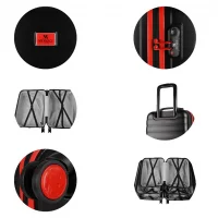 My Valice Colors Abs Kabin Orta Ve Büyük Boy Siyah 3lü Valiz Seti