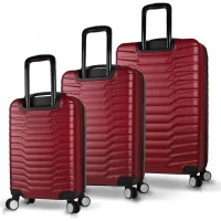 My Valice Croc Abs Kabin Orta Ve Büyük Boy Bordo 3lü Valiz Seti