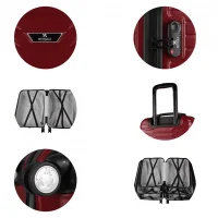 My Valice Croc Abs Kabin Orta Ve Büyük Boy Bordo 3lü Valiz Seti