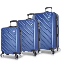 My Valice Cross Abs Kabin Orta Ve Büyük Boy Mavi 3lü Valiz Seti