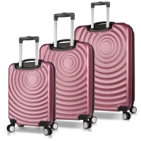 My Valice Drop Abs Kabin Orta Ve Büyük Boy Rose Gold 3lü Valiz Seti