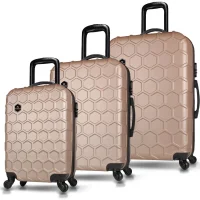 My Valice Honey Abs Kabin Orta Ve Büyük Boy Gold 3lü Valiz Seti