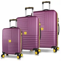 My Valice Puzzle Abs Kabin Orta Ve Büyük Boy Mürdüm 3lü Valiz Seti