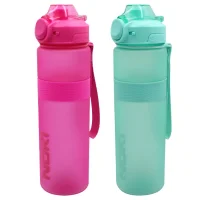 Noki Kids Su Matarasi Petg Auto Kapak Silikon Kemerli Askılı 1000 Ml T-0117