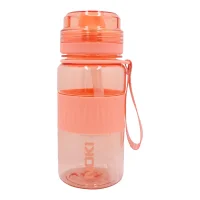 Noki Kids Su Matarasi Triban Pipetli Kapak Silikon Kemerli Askılı 400 Ml T-0113