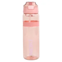 Noki Su Matarası Tritan Pipetli Kapak Silikon Bantlı 850 Ml. T-0120