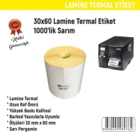 Resan 30*60 Kuşe Barkod Etiketi 1000li