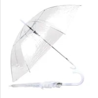 Rubenis Rb-039 Unisex Baston Şeffaf Şemsiye  *60