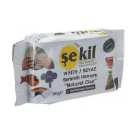 Şekil Kil Hamuru Beyaz Seramik 500gr. Vk500byz