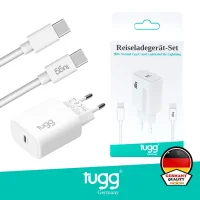 Tugg Germany Akıllı Şarj Başlık Seti 25w Isı Ve Akım Korumalı Turbo Hızlı Sarj Type-c + Type-c Kablolu 104304