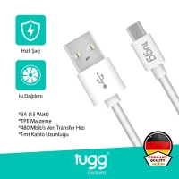 Tugg Germany Şarj Kablosu Ve Veri Aktarımı 1 Mt Usb+micro 104603