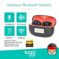 Tugg Germany Dijital Ekran Bluetooth 5.3 Kablosuz Kulaklık İos Android Uyumlu Ch328