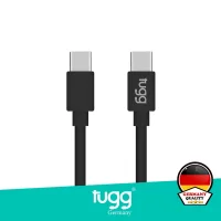 Tugg Germany Şarj Kablosu Ve Veri Aktarımı Ultra Hızlı 60w 1 Mt Siyah Type-c + Type-c 104629