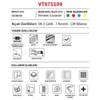 Vip-tec Tzx Falçata Profesyonel Metal Vt875109