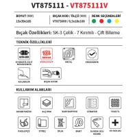 Vip-tec Tzx Falçata Profesyonel Büyük Metal Vt875111