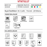 Vip-tec Tzx Falçata Profesyonel Büyük Metal Plastik Vt875117