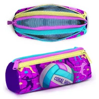 Yaygan Coral High Kalem Çantası Üç Bölmeli 22061