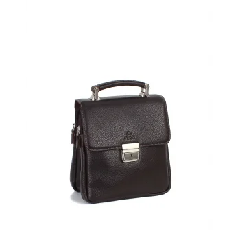 Aka El Ve Omuz Çantası 260-4 Floter Kahverengi Deri