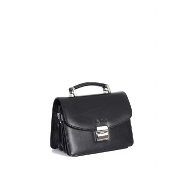 Aka Portföy Çantası 132-1 Düz Siyah Deri