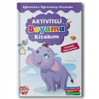 Boyama Zamanı Aktiviteli Boyama Kitabı Sevimli Hayvanlar