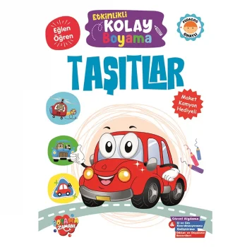 Boyama Zamanı Etkinlikli Kolay Boyama Taşıtlar