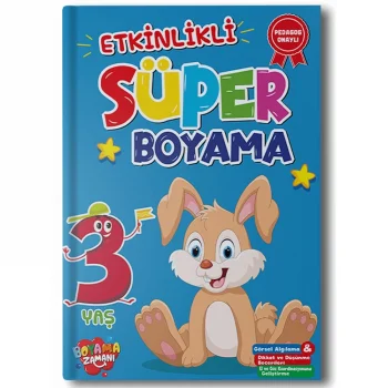 Boyama Zamanı Etkinlikli Süper Boyama 3 Yaş
