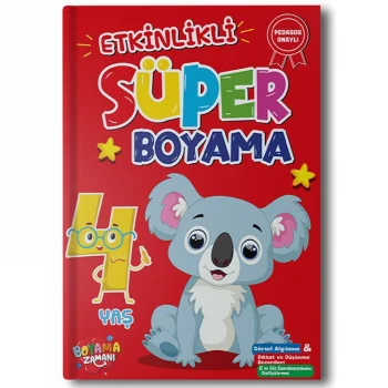 Boyama Zamanı Etkinlikli Süper Boyama 4 Yaş