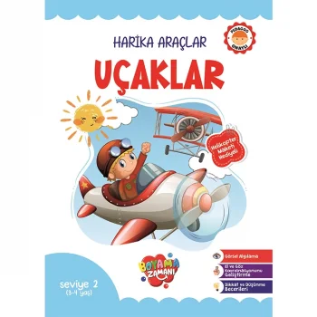 Boyama Zamanı Harika Araçlar 2- Uçaklar 3-4 Yaş