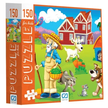Ca Games 6102 Çiftlik Puzzle 150 Parça