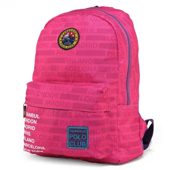 Cambridge Polo Club Cities Ön Bölmeli Unisex Sırt Çantası Cpo4029-0026-pembe Bntt