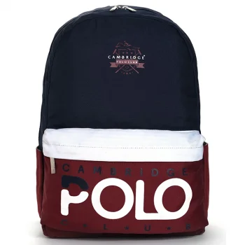 Cambridge Polo Club Preppy Tek Ana Bölmeli Unisex Sırt Çantası Cpc3018-0011-lacivert Bntt