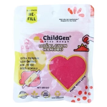 Childgen Doğal Oyun Hamuru Poşet 125 Gr. Pembe