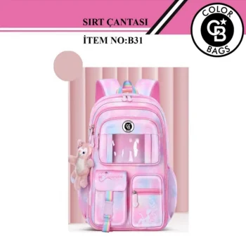 Color Bags Okul Çantası 3 Renk  B31