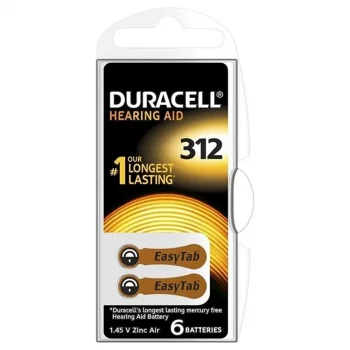 Duracell Kulaklik Pili 312 6lı