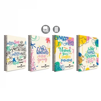 Faber Castell Defter Grafiti Pp Kapak Spiralli 120 Yaprak Çizgili 5075000431000