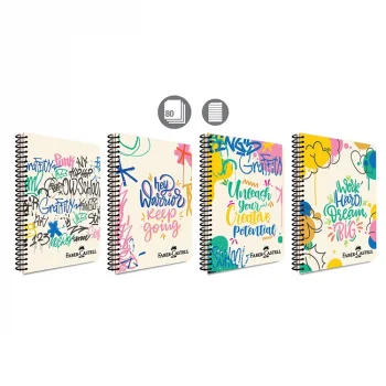 Faber Castell Defter Grafiti Pp Kapak Spiralli 80 Yaprak Çizgili 5075000427000