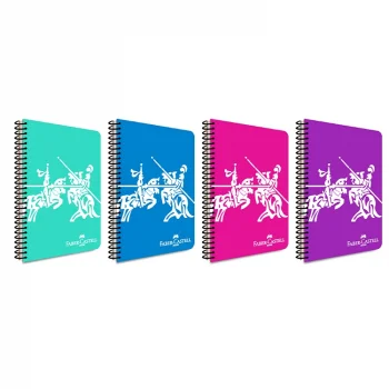 Faber Castell Defter Knights Canlı Pp Kapak Spiralli 80 Yaprak Kareli 5075000462000