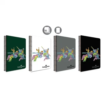 Faber Castell Defter Knights Klas Pp Kapak Spiralli 80 Yaprak Çizgisiz 5075000443000