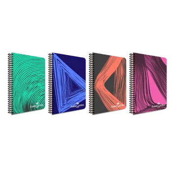 Faber Castell Defter Waves Pp Kapak Spiralli 100 Yaprak Çizgili 5075000436000