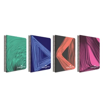 Faber Castell Defter Waves Pp Kapak Spiralli 80 Yaprak Çizgili 5075000434000