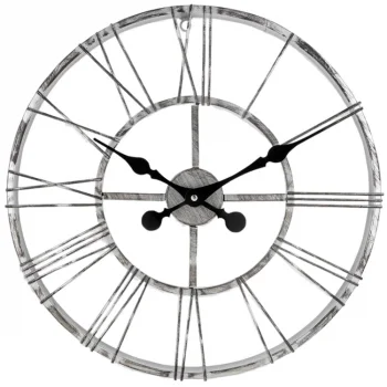 Galaxy Duvar Saati Gri Metal Dm-100-gk