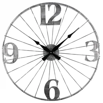 Galaxy Duvar Saati Gri Metal Dm-110-gk