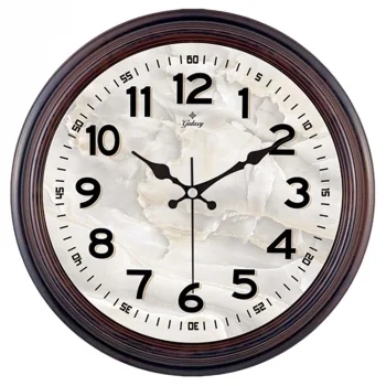 Galaxy Duvar Saati Premium Mermer Desen D-1961-4