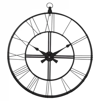 Galaxy Duvar Saati Siyah Kukaletalı Metal Dm-120-k